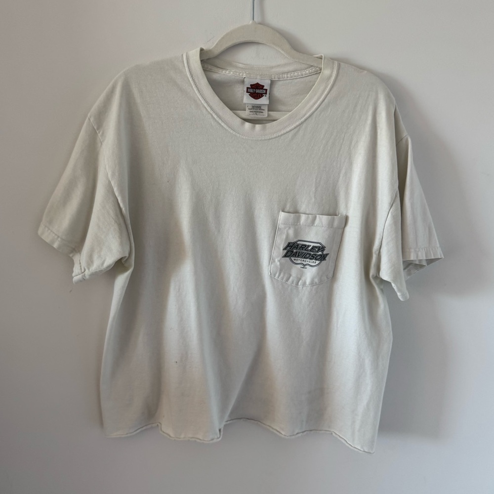 Harley Davidson cropped tee